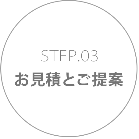 STEP3　お見積とご提案